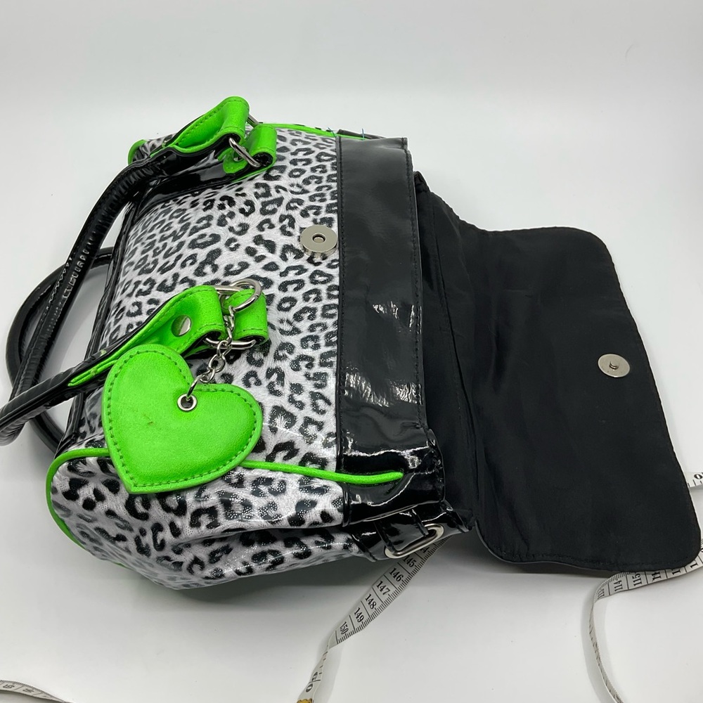 Claire’s | Vintage Y2K Neon Leopard Bag | McBling Mall Goth | Tote - Picture 5 of 9